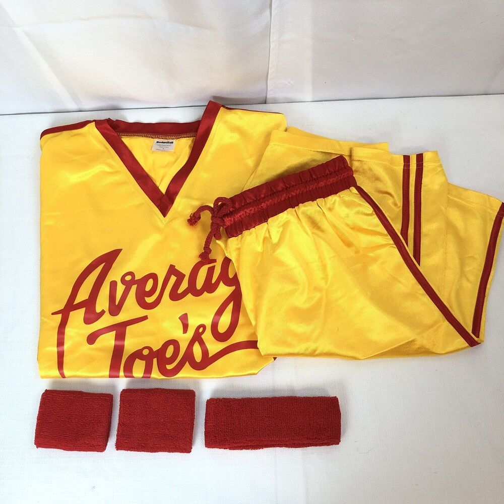 Average Joe's Dodgeball Costume Set Large Head Wrist Bands
